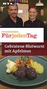Gebratene Blutwurst Mit Apfelmus Essen Trinken Fur Jeden Tag Die Neue Kochshow Auf Rtlplus Mit T Essen Und Trinken Blutwurst Essen Und Trinken Rezepte