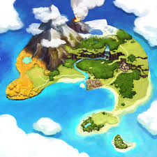 Cartoon Island Drawing Birds Eye View World Map Characters Art Atelier Annie Alchemists Of Sera Island Island Art World Map Art Map Art