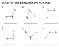 In worksheet on angles you will solve 10 different types of questions on angles. Naming Angles Worksheets