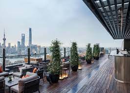 La Terrazza The Bulgari Hotel Shanghai Opened In June Framing Some Of The City S Best Vie Rooftop Restaurant Design Rooftop Bar Design Rooftop Terrace Design