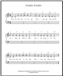 Twinkle Twinkle Little Star Free Sheet Music For Piano Piano Sheet Music Sheet Music Free Sheet Music