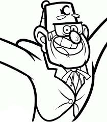 Just download and enjoy your coloring. Grunkle Stan Gravity Falls Coloring Page Kids Play Color Fall Coloring Pages Stan Gravity Falls Coloring Pages