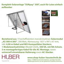 Photovoltaik Komplettanlage Huber Haustechnik Shop