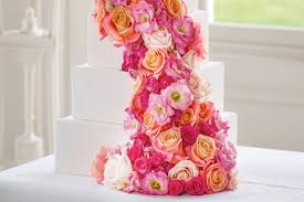 This floral face cake gives new meaning to 'flowers in your hair'! Wedding Cake Ideas With Real Flowers Interflora