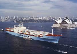 Svendborg Maersk In Sydney Maersk Line Cargo Shipping Sydney