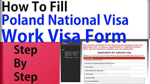 Depending on the purpose of your travel to poland, there whether you are planning to go on a visit, study or work and reside in poland permanently, you will. How To Fill Poland National Visa Form Work Visa Form Step By Step Guide Hindi Youtube