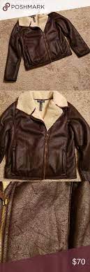 Lrl Faux Fur Lined Moto Style Jacket Sz M Moto Style Clothes Design Faux Suede Jacket