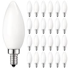 Shop Luxrite Led Chandelier Light Bulb E12 Led Bulb Dimmable 60 Watt Equivalent 2700k Warm White 450lm Ul Rated 24 Pack Overstock 32019384
