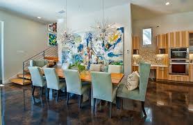 10 Dining Rooms With Oversized Art Modern Dining Tables Dining Room Wall Art Dining Room Wall Decor Dining Room Walls