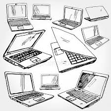 Illustration Of Laptop Stock Vector Affiliate Laptop Illustration Vector Stock Ad Laptop Drawing How To Draw Hands Art Reference Poses