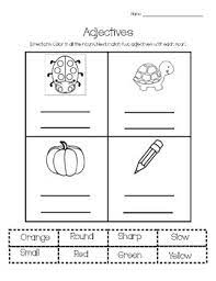 First Grade Adjectives Worksheet By Eug Park Teachers Pay Teachers