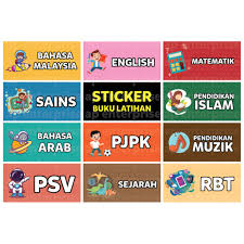 Mata pelajaran multimedia satu ini berkaitan dengan game, sinema dan film, hingga desain grafis. Sticker Mata Pelajaran Murid Sekolah Rendah