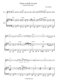 Perfect piano is an easy to learn impossible to master reflex game where you must type out the notes as they fly by. Piano Sheet Music I Put A Spell On You Advanced Level Solo Piano Nina Simone
