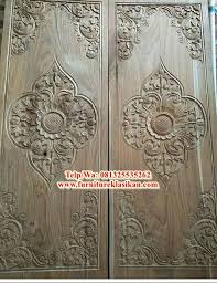 Desain Model 1 Pintu Jati Ukir Modern Desainer Kusen Pintu Jati Kupu Tarung Deskripsi Pintu Rum Door Design Wood Door Design Interior House Front Door Design