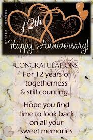 Here are the best 12th year anniversary gifts. Happy 12th Wedding Anniversary Wishes Quotes Quotemeeting Com