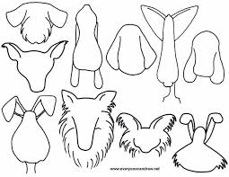 Cartoon Animal Heads Art Handouts Art Worksheets Printable Art