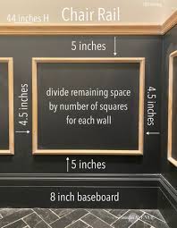 Mdf wainscot chair rail works well in conjunction with our w375mdf base moulding and 32mdf 32 in. Diy Wainscoting Applied Molding Boxes Remington Avenue