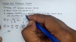Nh 4 no 3 d. Contoh Soal Hidrolisis Garam Youtube