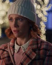 Christmas with The Campbells Brittany Snow Peach Wool Coat