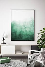 Abstract Watercolor Wall Art Watercolor Print Watercolor Green Painting Modern Home Decor Living Room Bedroom Poster Digital Download Watercolor Wall Art Teal Decor Green Paintings
