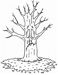 Arbol Sin Hojas Para Colorear