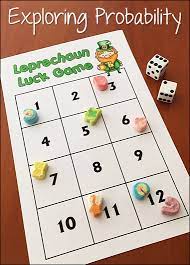 Leprechaun Luck Probability Freebie Free Math Games Math Games For Kids Probability Games