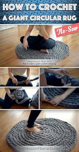 Free motion quilting tutorial & video! How To Crochet A Giant Circular Rug No Sew Cover Cute Diy Projects