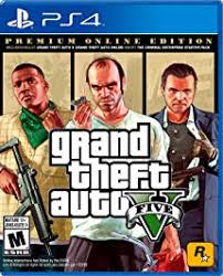 Amazon Com Ps4 Grand Theft Auto V Premium Edition Us Video Games Grand Theft Auto Rockstar Games Gta Game Gta V