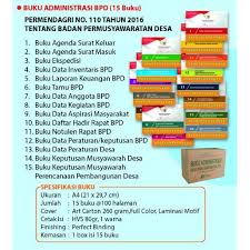 Buku data pengurus dan anggota lembaga kemasyarakatan; Buku Form Administrasi Dan Pembukuan Bpd Badan Permusyawaratan Desa 1 Pakrt Isi 15 Jilid Shopee Indonesia
