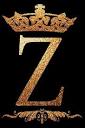 Golden Crown Initial Z alphabet Monogram Letter Z Notebook: gold ...