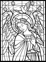 Stained Glass Window Coloring Book Angel Coloring Pages Coloring Pages Christmas Coloring Pages