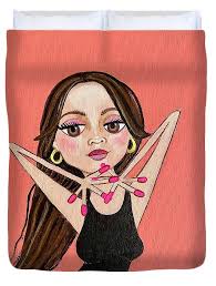 Selena Acrylic Print by Juliet Gilden