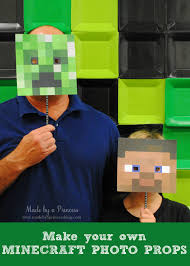 Minecraft Party Supplies Make Your Own Minecraft Photo Props Free Downloads For Your Mi Minecraft Birthday Minecraft Party Supplies Minecraft Birthday Party
