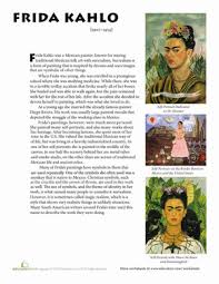 Biografia De Frida Kahlo En Ingles Y Español Frida Kahlo Biography Worksheet Education Com Study Art History Art History Lessons Art History