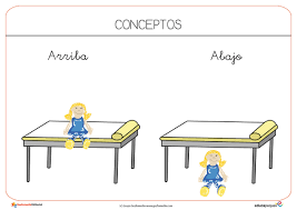 Nociones cerca/lejos, encima/debajo para la ubicación de objetos. Juegos De Arriba Abajo Para Ninos De Preescolar Tengo Un Juego