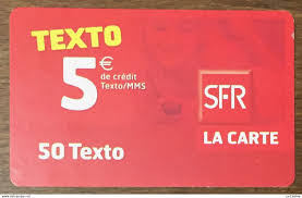 Certains d'entre eux sont également disponibles pour iphone, windows phone et pc. Nachladekarten Refill Sfr Texto Recharge Gsm 5 Euro Exp Le 07 09 Carte Prepayee Prepaid Phonecard Pas Telecarte