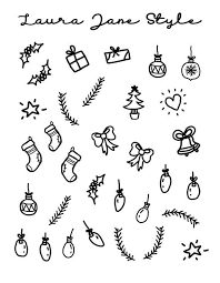 Black And White Doodle Stickers Doodle Planner Stickers Christmas Doodle Stickers Colour Yourself Stickers Hand Drawn Stickers 076 Black And White Doodle Christmas Doodles Doodles