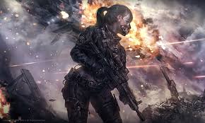Hd Wallpaper Anime Original Armor Explosion Girl Gun Ponytail Warzone Wallpaper Flare This collection features weapons that have pink tracer fire, just in case there wasn't enough pink. anime original armor explosion girl