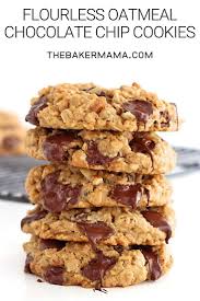 Flourless Oatmeal Chocolate Chip Cookies Oatmeal Chocolate Chip Cookie Recipe Oatmeal Chocolate Chip Cookies Cookies Recipes Chocolate Chip