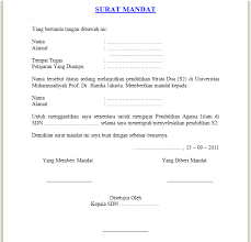 Berikut contoh surat mandat organisasi. Blog Pendidikan Contoh Surat Mandat