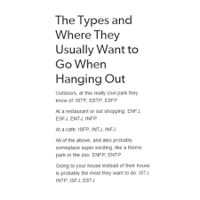 Infj Admin On Instagram Types Where They Hang Out Meyerbriggs Psychology 16personalities Inf Enfp Personality Intp Personality Infp Personality