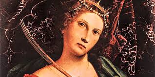 St. Catherine of Alexandria and the Emperor -- Aleteia