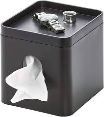 Amazon Com Idesign Cade Facial Tissue Cover Boutique Box Bathroom Holder For Vanity Countertops Desk Off Tissue Box Holder Tissue Box Covers Covered Boxes