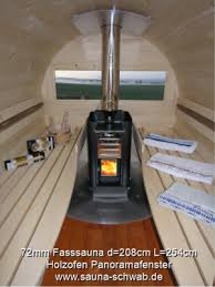 Fasssauna Mit Holzofen Und Fenster Fasssauna Sauna Fasssauna Mit Holzofen