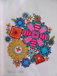 Week 29 05112016 Coloured By Artemis Anapnioti Design By Jenean Morrison Mandala Art Coloring Pages Color