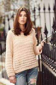 Free knitting pattern for a drops shoulder sweater. Alexandra Drop Shoulder Sweater Free Knitting Pattern Knitting Bee