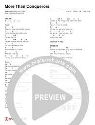 More Than Conquerors Chord Chart Editable Rend