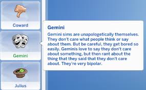 N'oubliez pas de déplacer vos mods/contenus personnalisés avant la mise à jour du 13 . Zodiac Trait Pack Sims 4 Traits Sims Packs Sims 4