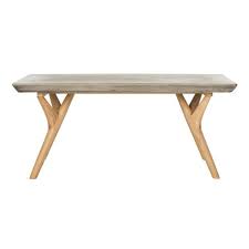 Modway Marina Patio Teak Rectangle Outdoor Coffee Table In Natural Eei 1154 Nat The Home Dep In 2020 Outdoor Coffee Tables Concrete Coffee Table Stylish Coffee Table