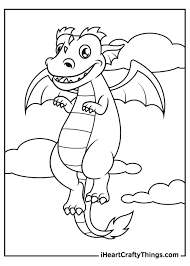 Some of these coloring pages are simple and easy to complete, while others are more intricate and complex. Dragon Coloring Pages Updated 2021